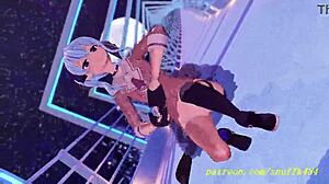 i watch novr mmd suisei dance in 3d hololive hentai