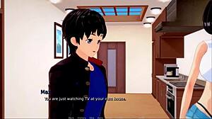 Husband fingers wife to orgasm before riding his cock