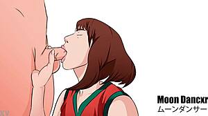 Uraraka Sucking That Dick in ASMR Style