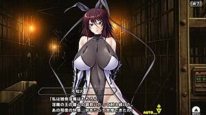 Big tits babe Mizuki Shiranui fucks hard with cum on ass in Taimanin RPG hentai game