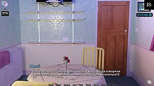 Sunshine Love Part 7 gameplay features a sexy blonde milf riding a huge cock.