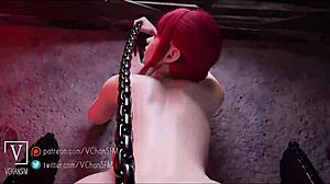 Step-son helps stepmother in bedroom with huge ass