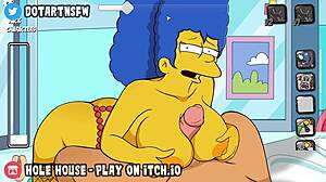 Marge Simpsons milf takes it in big ass and tits orgasm scenes with toys and deepthroat!
