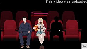 H Game My Dress-Up Darling Cinema Blowjob Parte 2