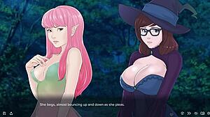 witch and fae threesome quickie fantasy adventure adult game gameplay big tits oppai tits fictional characters group anime hentai
