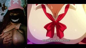 i can’t stop watching this redhead with big tits banging at school - hentai tsundero ep1