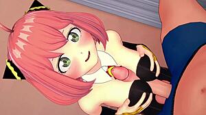 Anya Spying in Costume at Adult Hentai Clinic