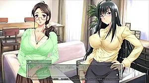 in big boobed family part 8 mifuyu's route unfolds with her squirting orgasm from monster cock