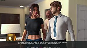 Stepmom Cheating in 3D Game with Old Man Cuckold Scene
