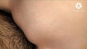 Amateur Japanese girlfriend rides cowgirl with creampie in tight wet pussy during homemade foreplay