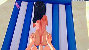 Hayase Nagatoro and Senpai share intense creampie sex in 3D hentai play.