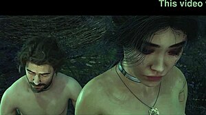 Nudexpedition 33 Ep 12: Lune And Gustave Camp With Hairless Pussy And Monster Cock