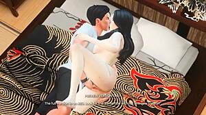 Neighbor's hot wife seduces in 3D hentai preview
