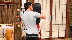 Sims Neighbor Wife Gets Naughty in Milf 3D Hentai Preview with Teasing Moves