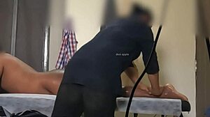 Why resist flashing your cock to that Asian massage girl Piuki in Thailand during her session?
