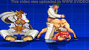 操风暴遇到功夫女孩在漫画动作中