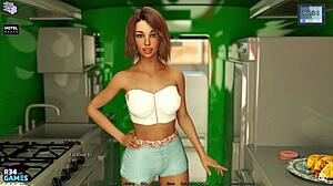 Helping her out in a steamy reunion with step sister in 3D hentai