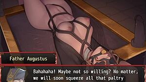 Harem in Another World Hentai Game Features Goth Girl and Nun in BDSM Ritual