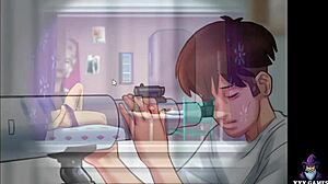 Jenny Handjobs Stepbrother in Summertime Saga