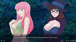 witch and fae threesome quickie fantasy adventure adult game gameplay big tits oppai tits fictional characters group anime hentai