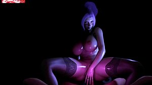 Seductive Curvy Priestess Takes Giant Monster Cock in Gangbang Double Penetration