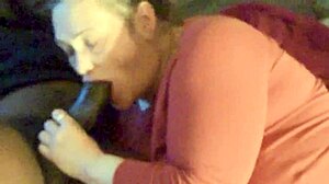 Giving Him That Gawk Gawk With Big Black Cock Deepthroat