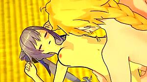 Keqings电能力在原神中刺痛。