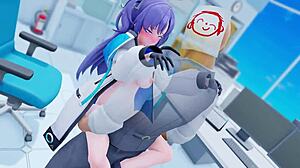 hayase yuuka stands out in this intriguing 3d anime hentai rule 34 animation collection with unexpected twists