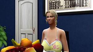 Sims 4 Explores Forbidden Fantasies with Granny and Shemale Group Handjobs