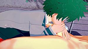 imagine deku and bakugou from boku no hero getting into that intense anal blowjob session as heroes