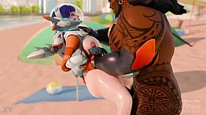 Overwatch Juno Getting Clapped