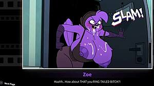 In beatbanger volume 2, zoe unleashes FURRY ANIME action in game mode