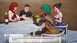 busty milf stepmom shoves her huge tits in his face. stepmom with biggest tits in devine heel 03 3d game