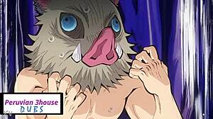 Is this the badly done Peruvian dubbing of Demon Slayer?