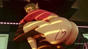 WOW, ELF GIRL GETS FUCKED HARD!