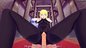 In this Konosuba tale, Lalatina Dustiness Ford goes full AHEGAO during HARD POV FUCKING in sheer see-through fantasy style