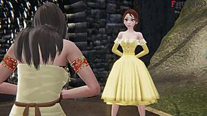 Whoa, what if that angel in the shower spots me during big tits oppai fantasy bath scene