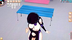 Whoa, this Disney Resident Evil crossover has Elsa giving intense blowjob and handjob in 3D anime hentai! 😏🍆