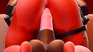 Desdemona's Subtle Anal Adventures with Dildo Riding in Fortnite Animations