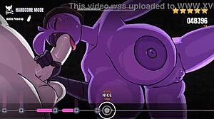 In beatbanger volume 2, zoe unleashes FURRY ANIME action in game mode