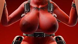 Desdemona's Subtle Anal Adventures with Dildo Riding in Fortnite Animations