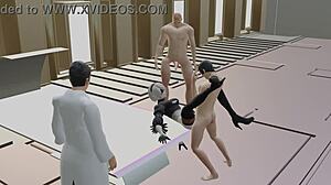 2B undergoes her first military exam in the laboratory!