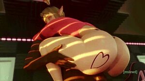 WOW, ELF GIRL GETS FUCKED HARD!