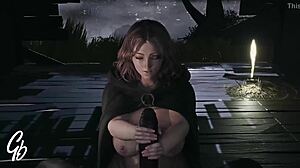 Melina，你怎么应付那根大黑鸡巴？