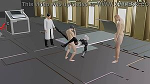 2B undergoes her first military exam in the laboratory!