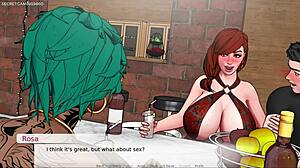 Busty Milf Stepmom Shoves Huge Tits in His Face!