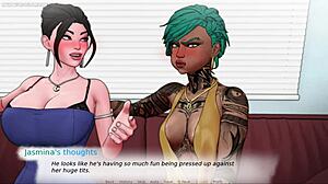 Busty Milf Stepmom Shoves Huge Tits in His Face!