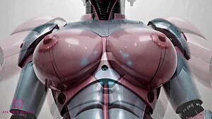 so this advanced sex robot just lets you go at her, ending with cum all over those huge breasts in close-up pov ai