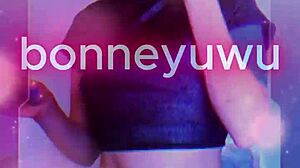 Bonneyuwu hits 10 25 with cyberpunk makeup cosplay as guardians of the galaxy nebula in sexy petite costume!