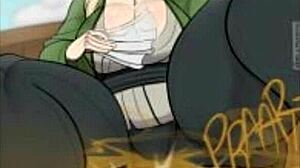 Hentai Naruto compilation features sexy costumes with detailed blowjob and creampie actions in manga style
